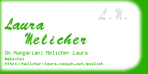 laura melicher business card